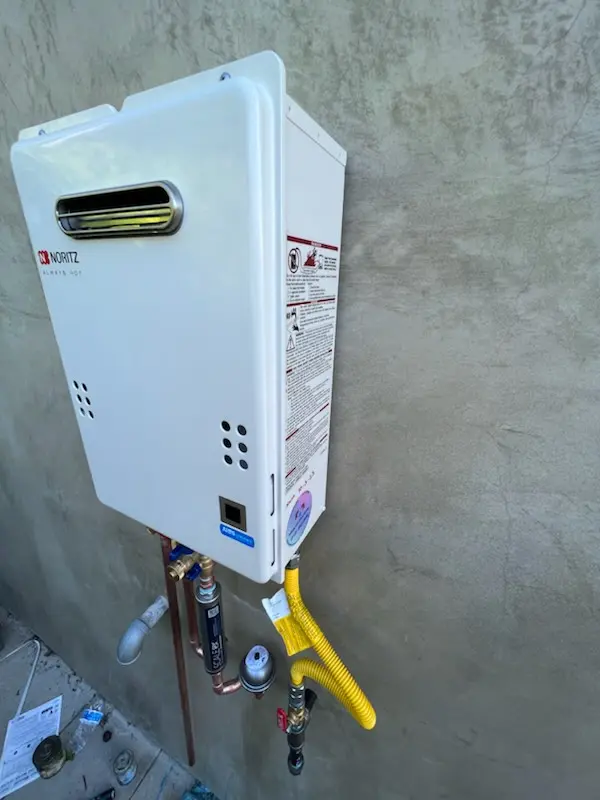 Tankless water heater installation for Forest Trail homes